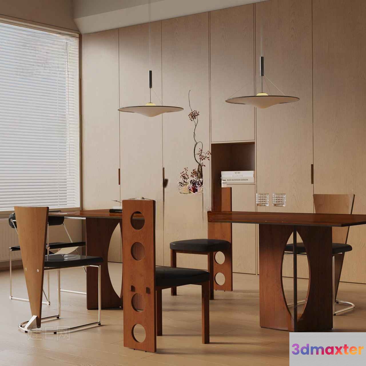 Modern Dining Room 3D Model - 9755 - VRAY Render