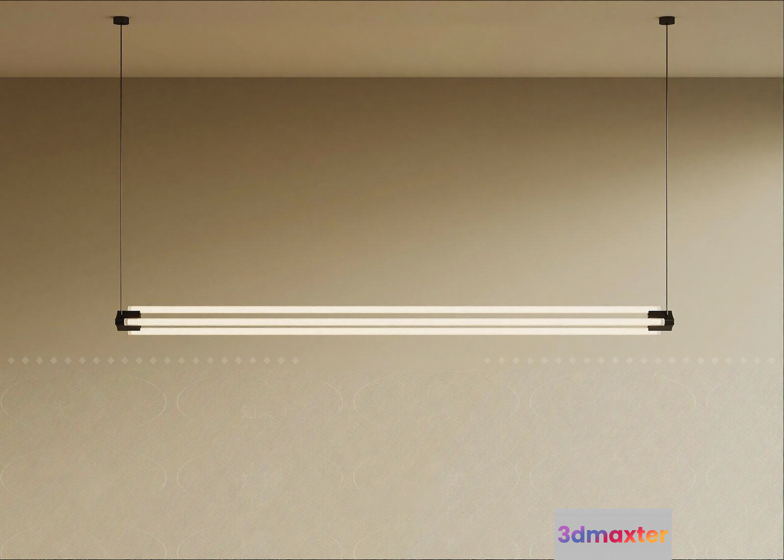 Modern Hanging Light Fixture 3D Model - 9068 - VRAY Render
