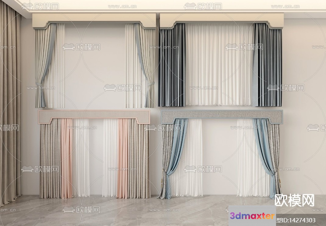 Cozy Living Room 3D Model - 18014 - VRAY Render