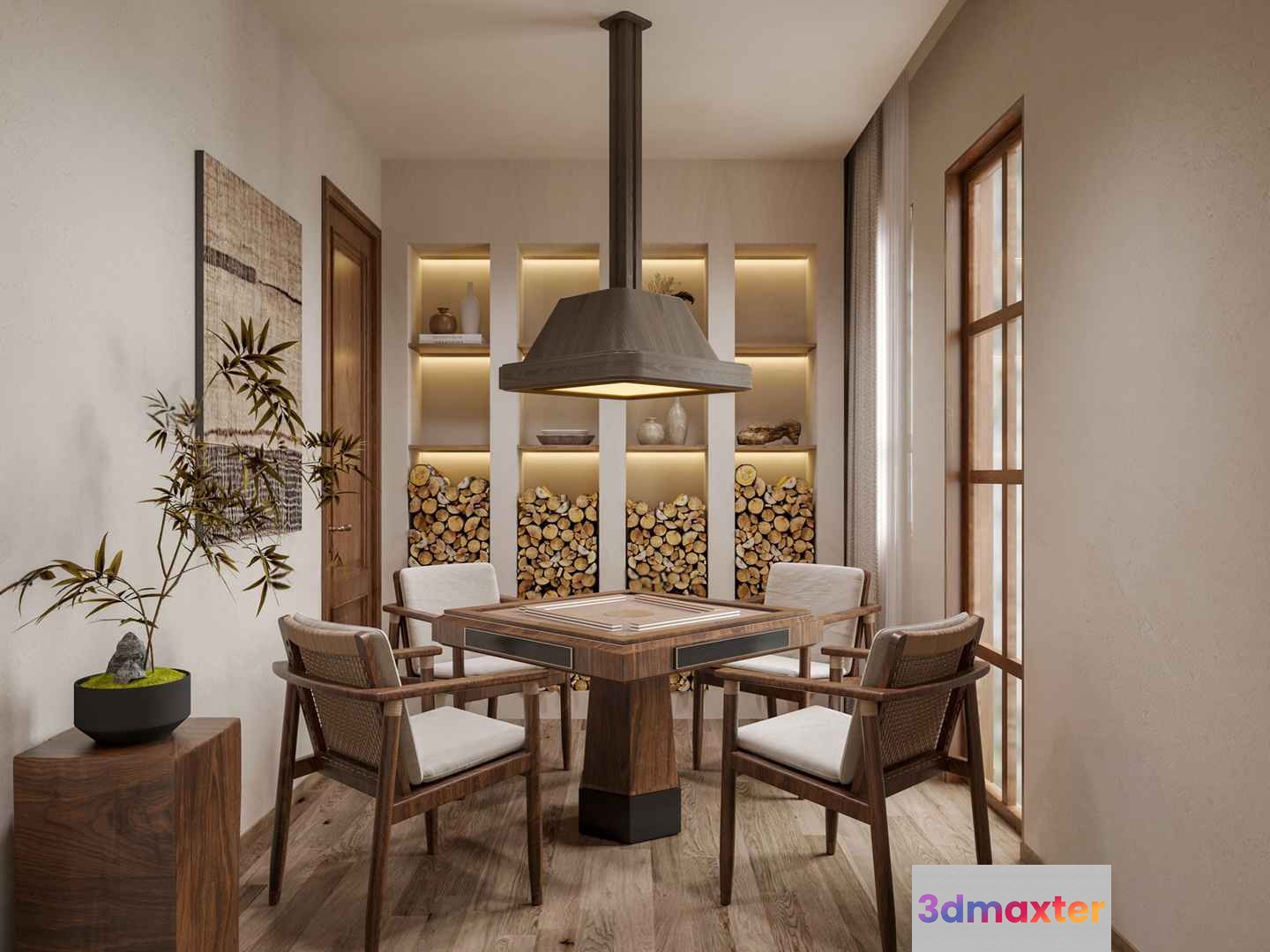 Modern Dining Room 3D Model - 14212 - CORONA Render