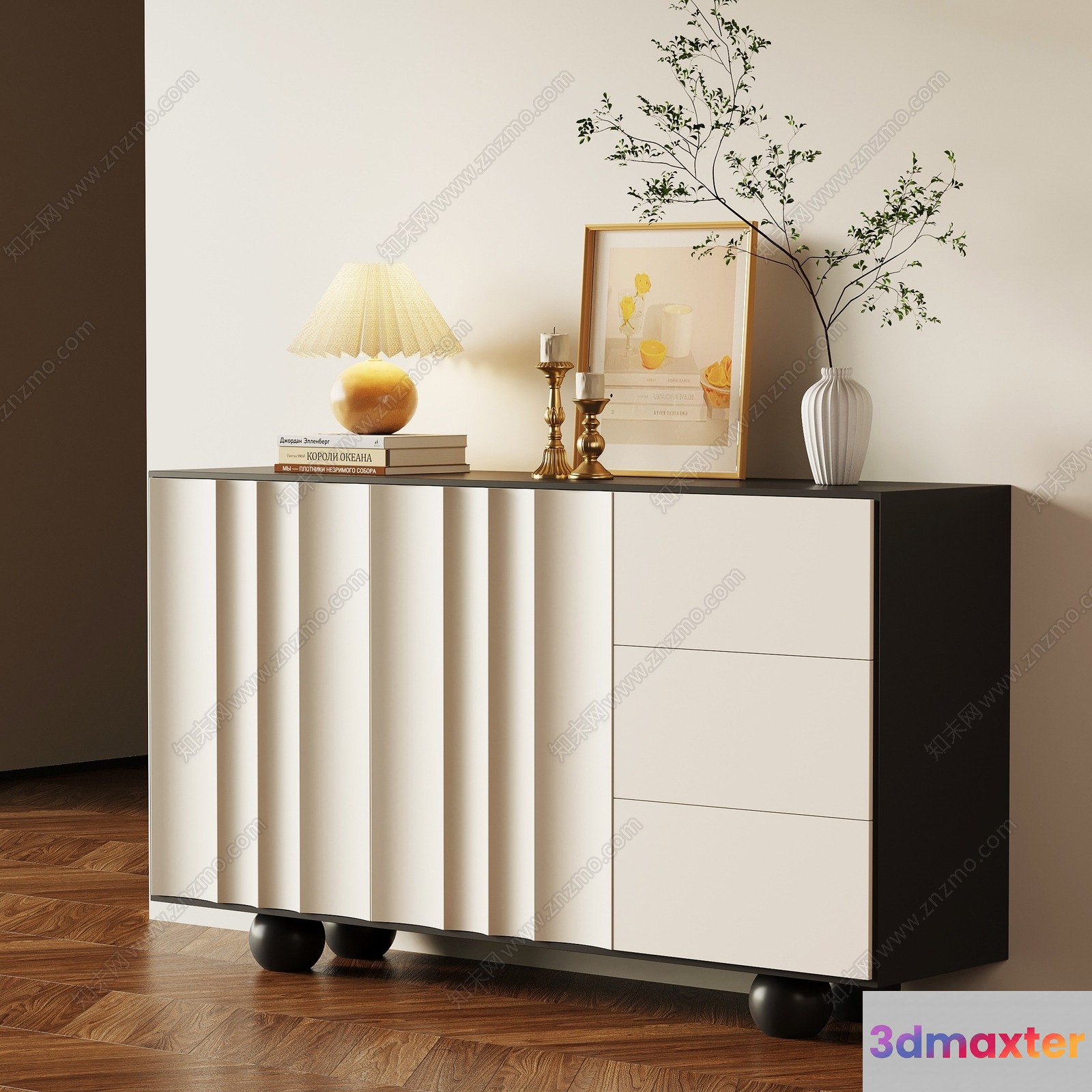 Modern Dresser 3D Model - 6407 - VRAY Render