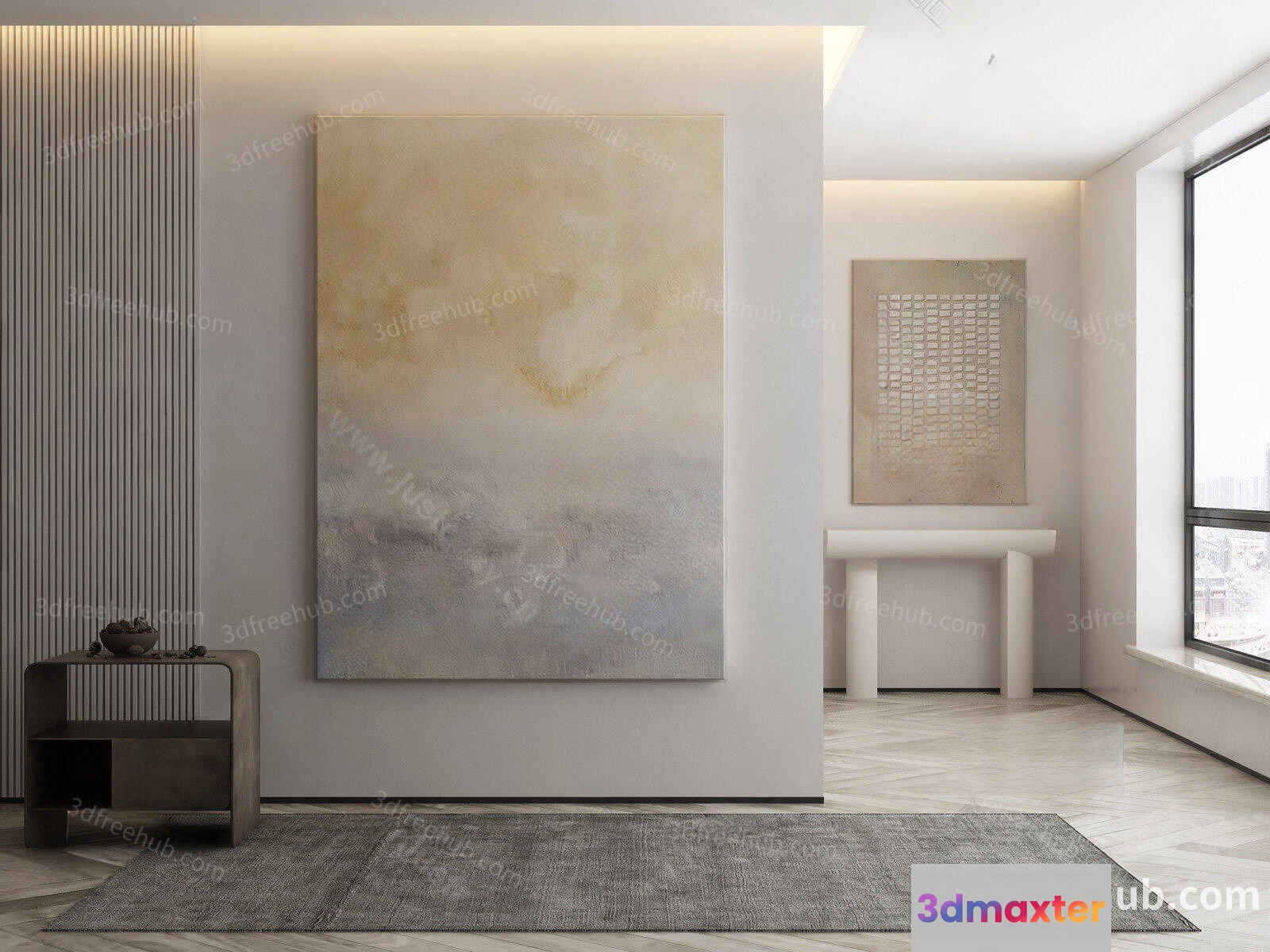 Modern Living Room 3D Model - 22650 - VRAY Render