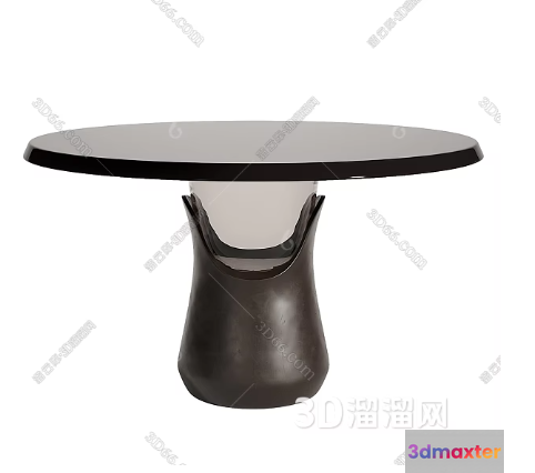 A Round Table 3D Model - 5602 - VRAY Render