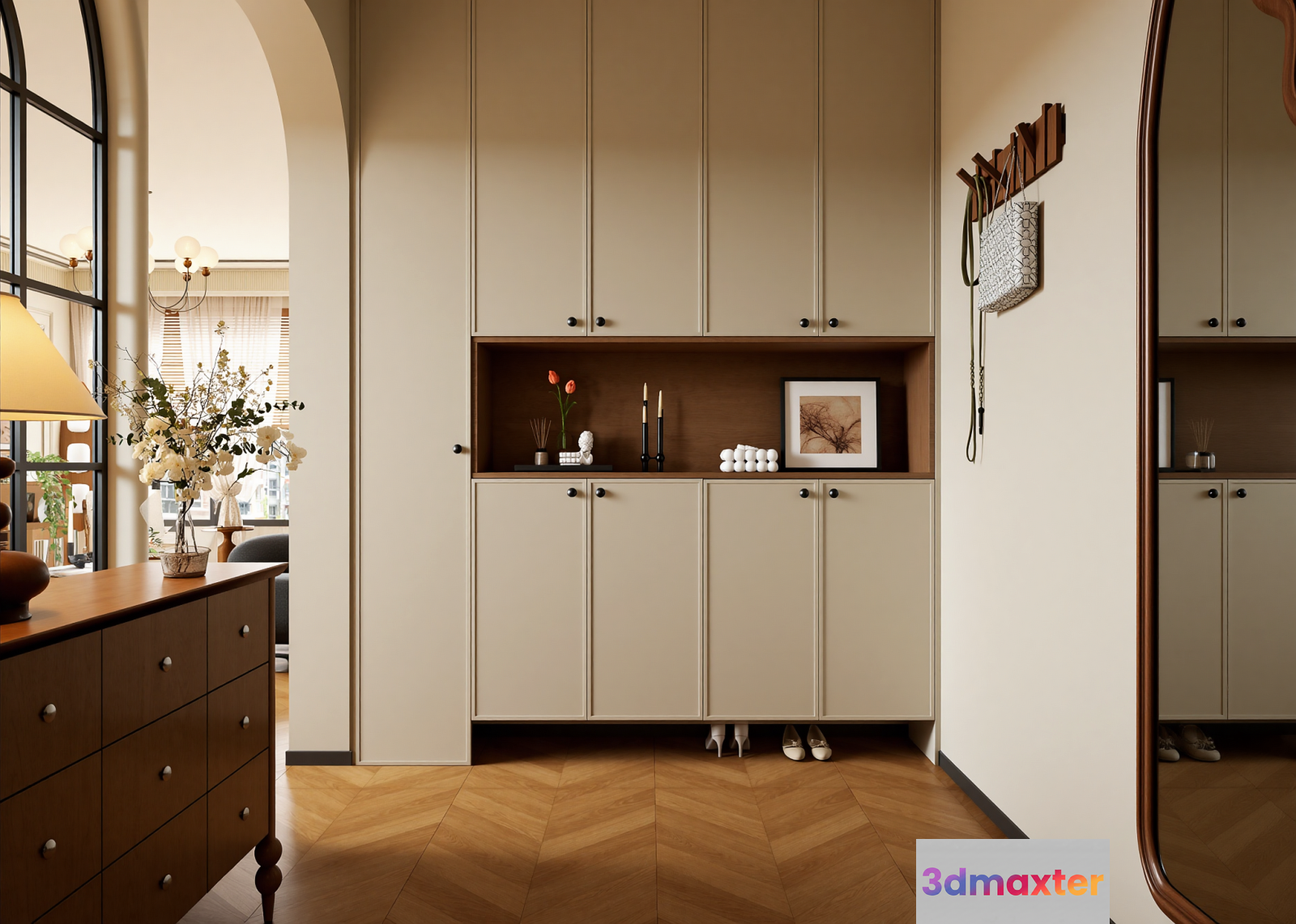 Modern Wall Unit 3D Model - 22334 - VRAY Render