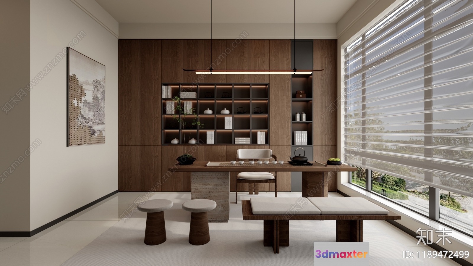Modern Office Space 3D Model - 18266 - VRAY Render