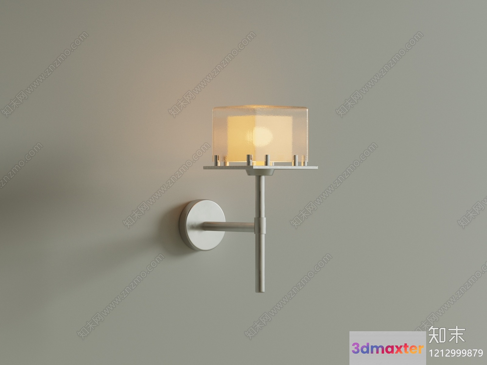 Gold Light Fixture 3D Model - 12906 - VRAY Render