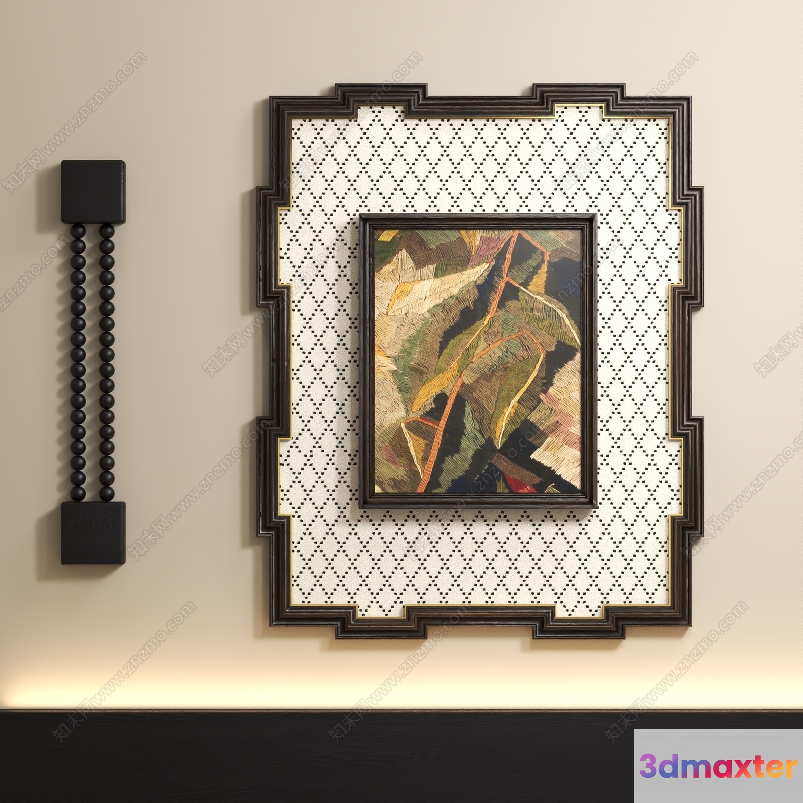 Modern Wall Decor 3D Model - 9912 - VRAY Render