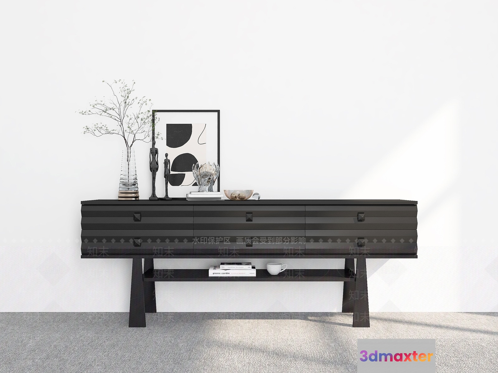 Modern Sideboard 3D Model - 19216 - VRAY Render