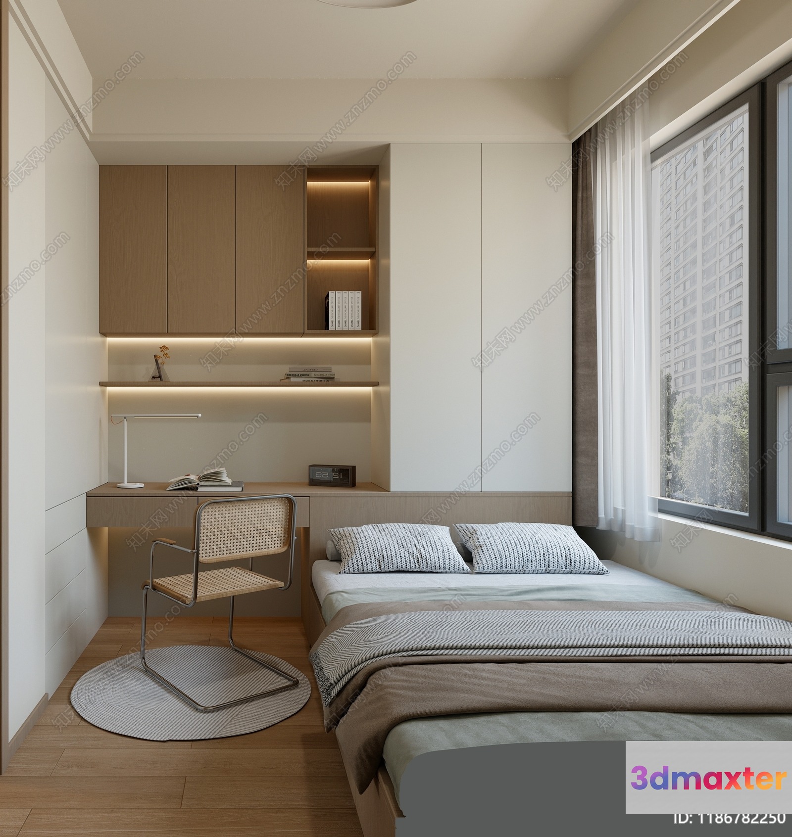 Cozy Bedroom 3D Model - 12023 - CORONA Render
