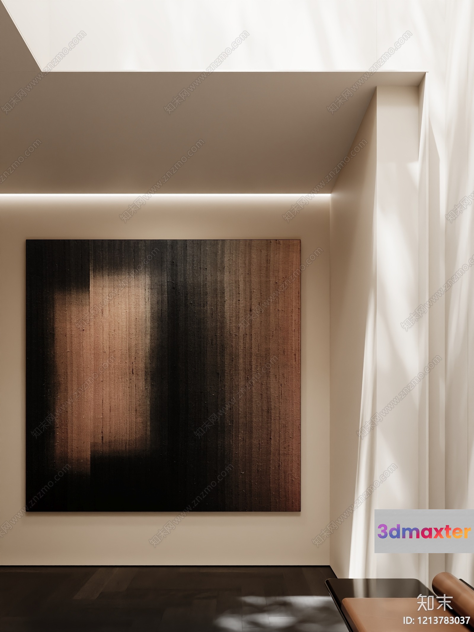 Modern Minimalist Artwork 3D Model - 13747 - VRAY Render