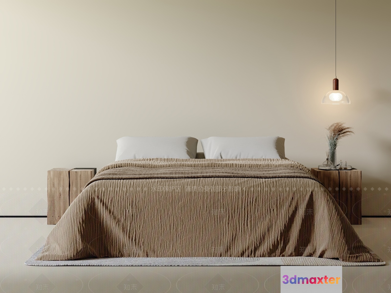 Cozy Bedroom 3D Model - 1340 - VRAY Render