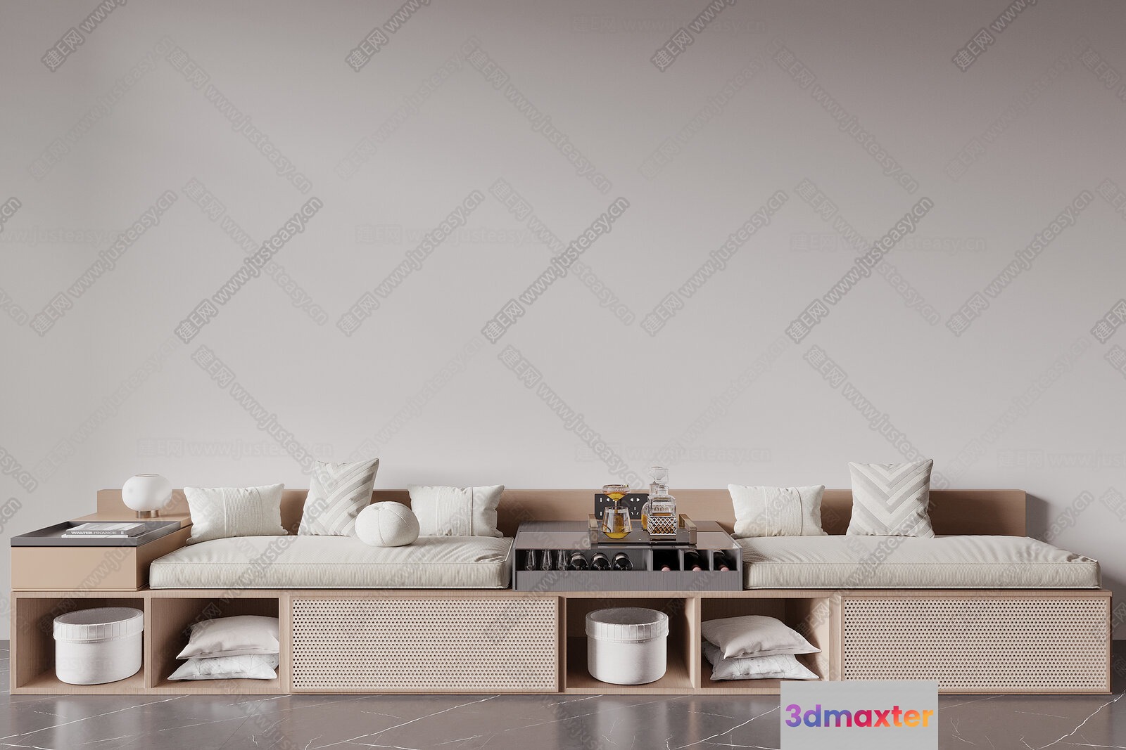 Modern Living Room 3D Model - 11670 - CORONA Render