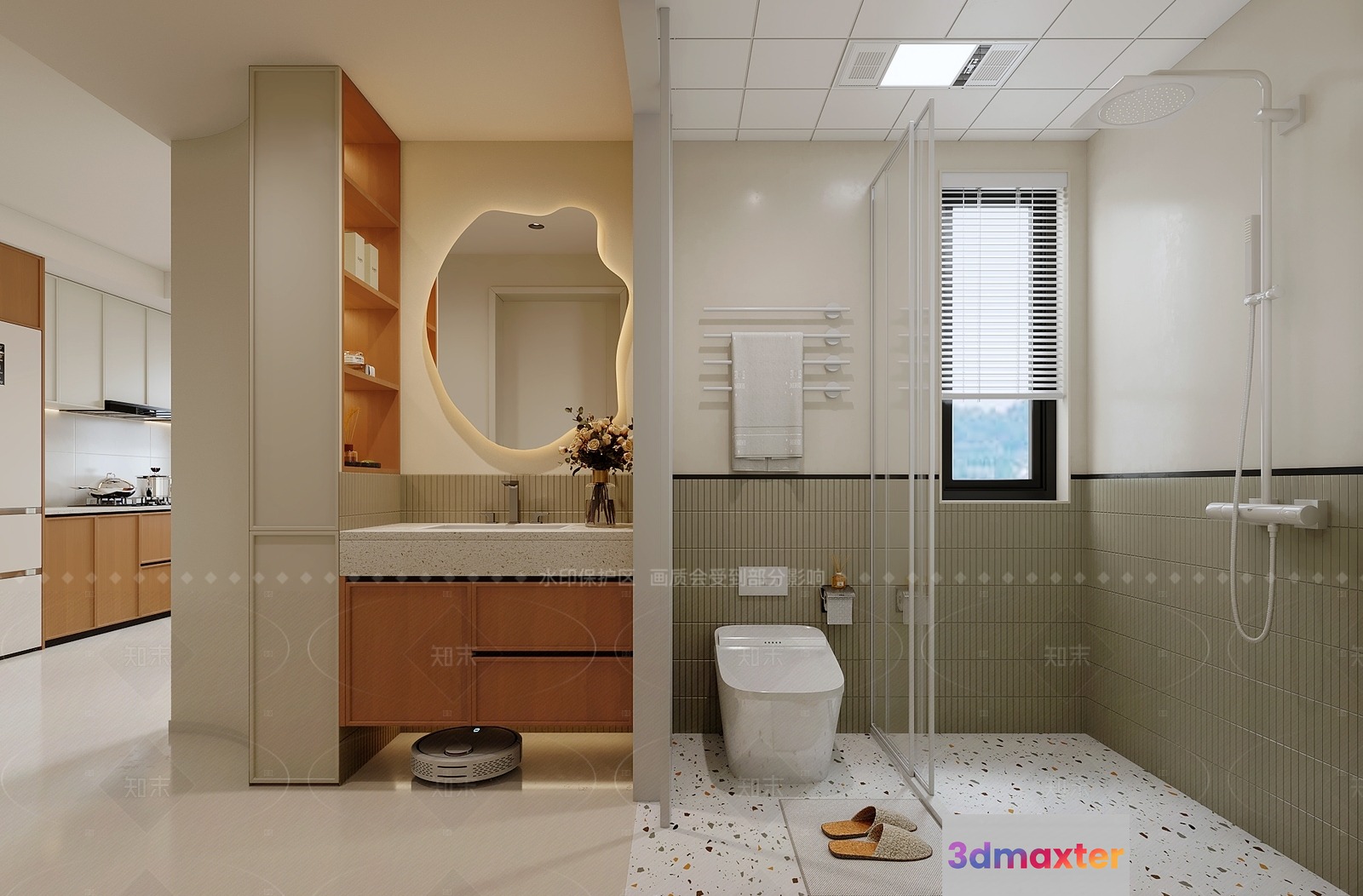 Modern Bathroom 3D Model - 5022 - CORONA Render