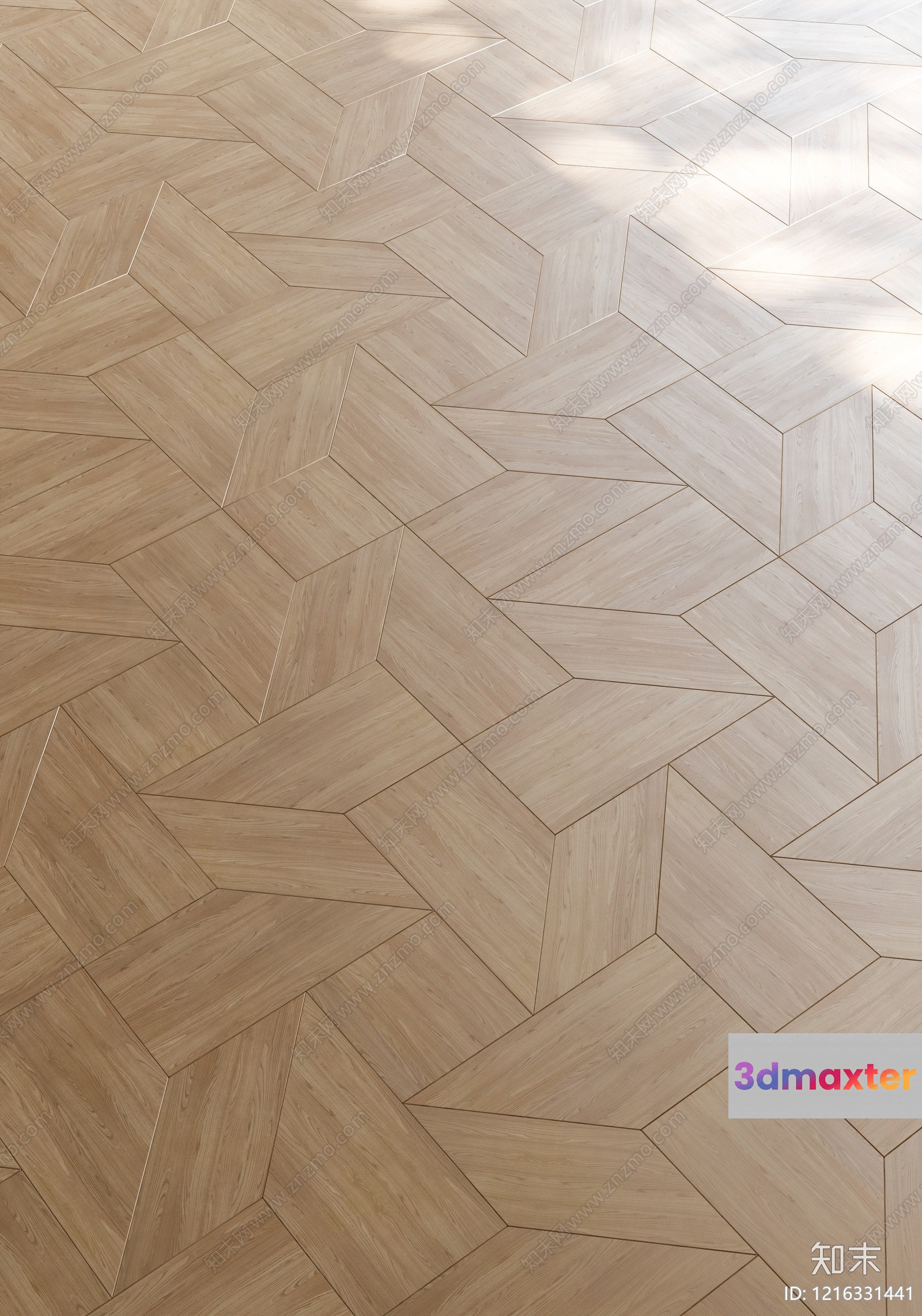 Light Wood Floor 3D Model - 14169 - VRAY Render