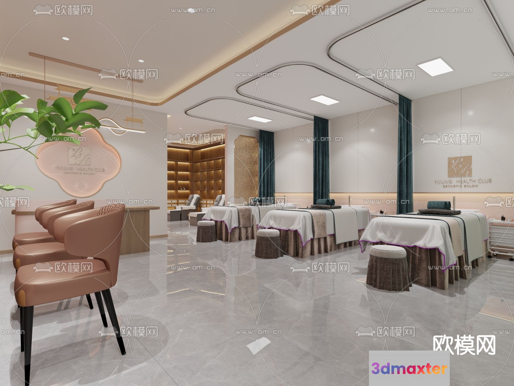 Modern Health Club 3D Model - 4931 - VRAY Render