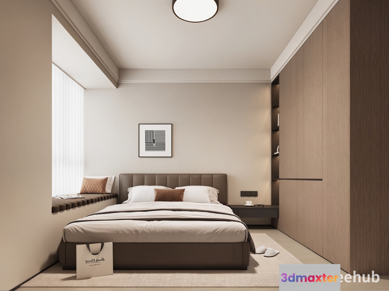Cozy Bedroom 3D Model - 20476 - VRAY Render