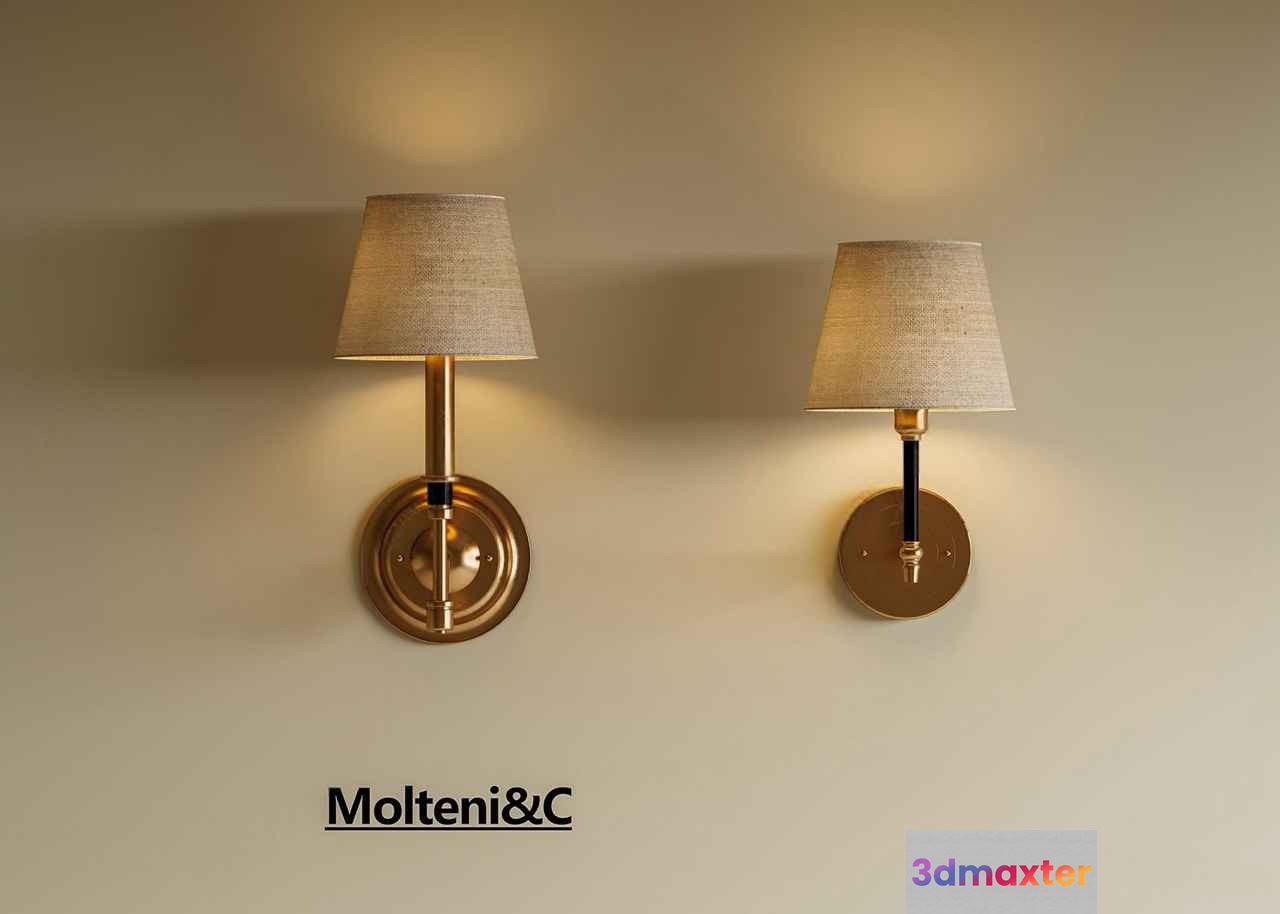 Gold Light Fixtures 3D Model - 6966 - CORONA Render