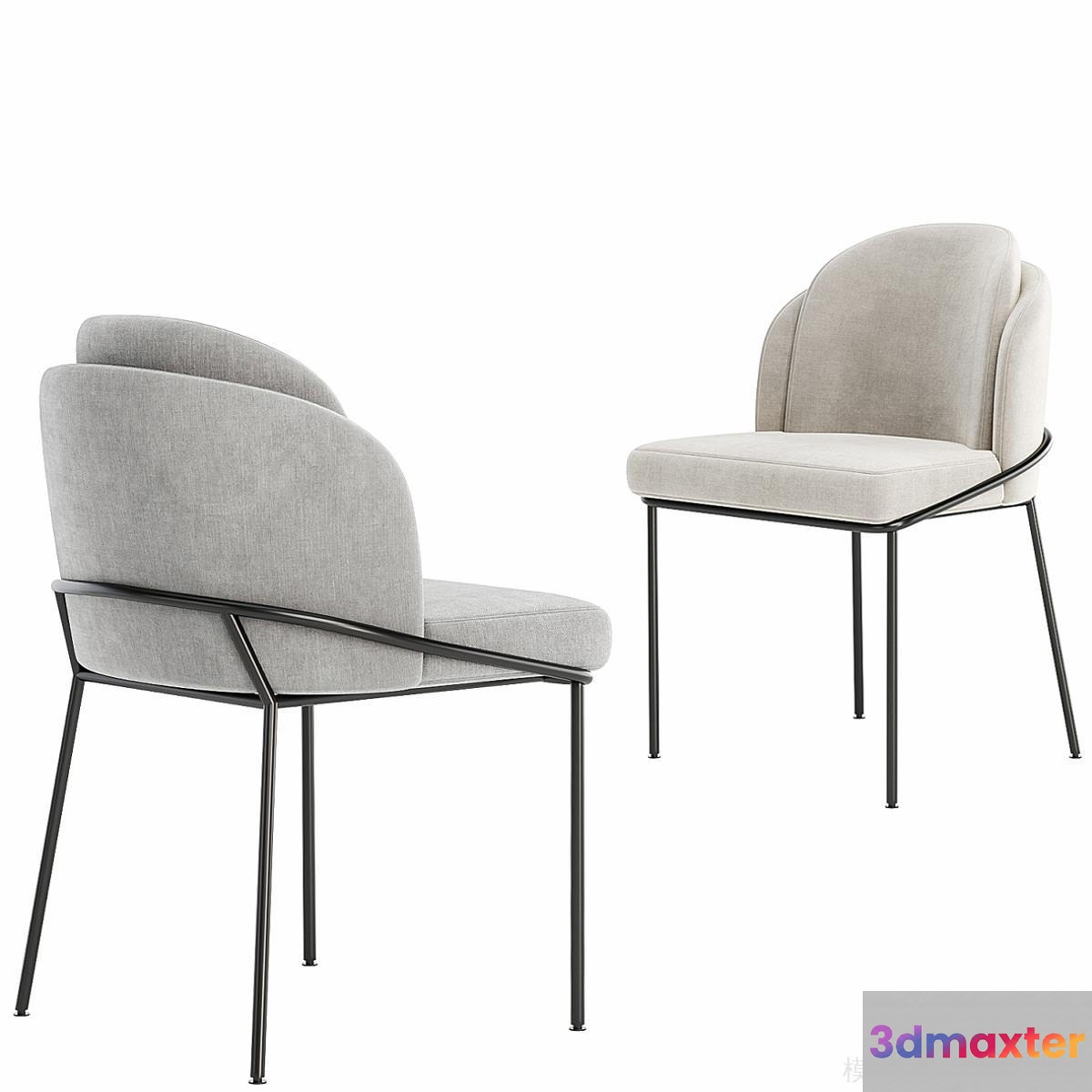 Modern Grey Chair 3D Model - 23094 - CORONA Render