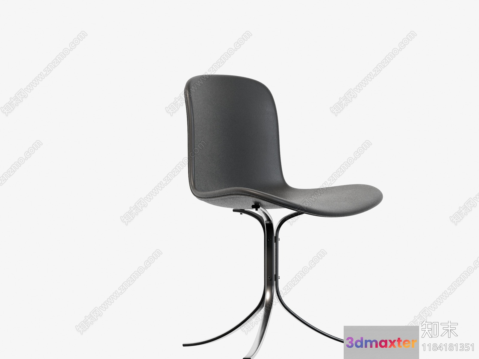 A Gray Chair 3D Model - 17299 - VRAY Render