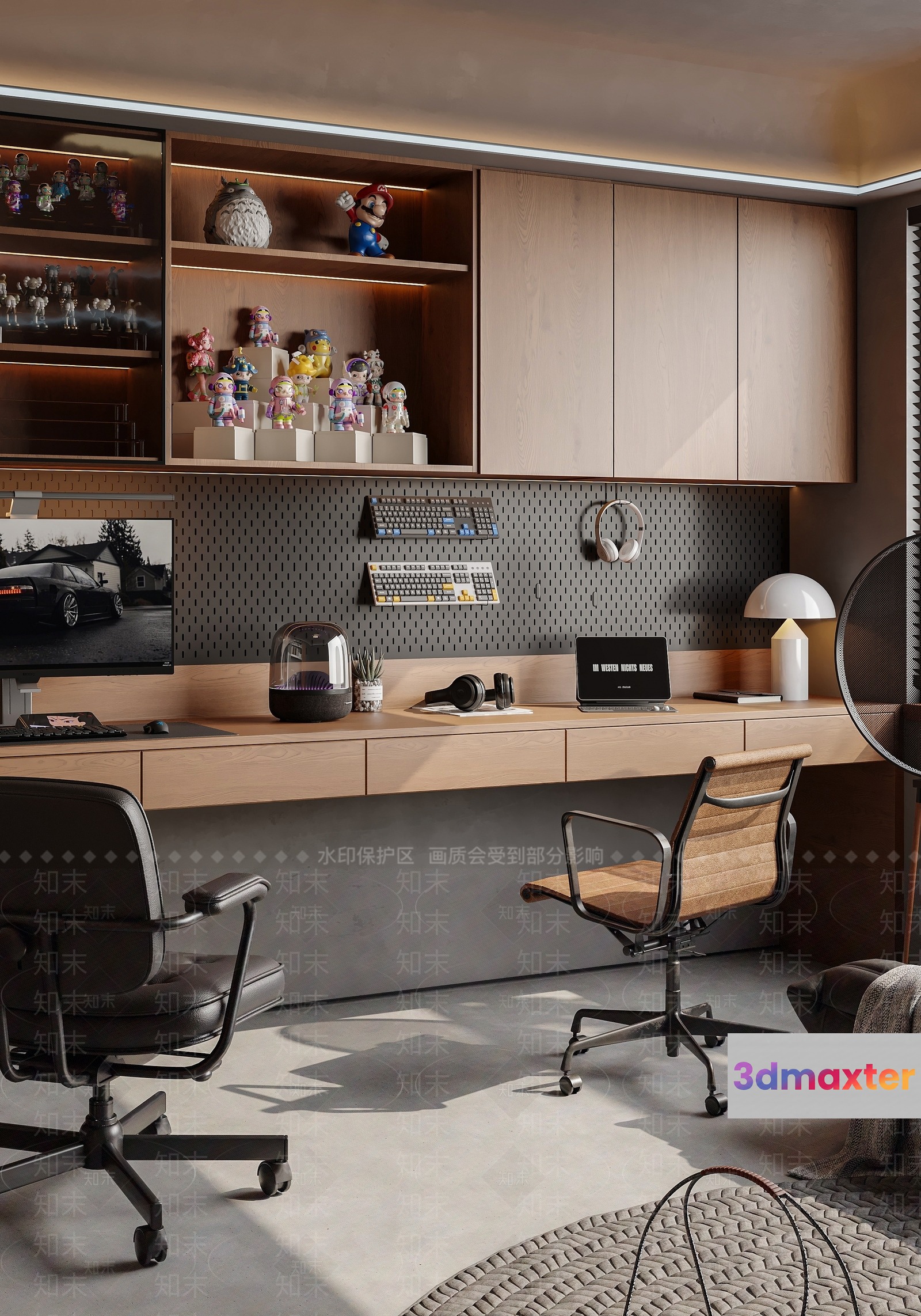Modern Office Space 3D Model - 13813 - CORONA Render