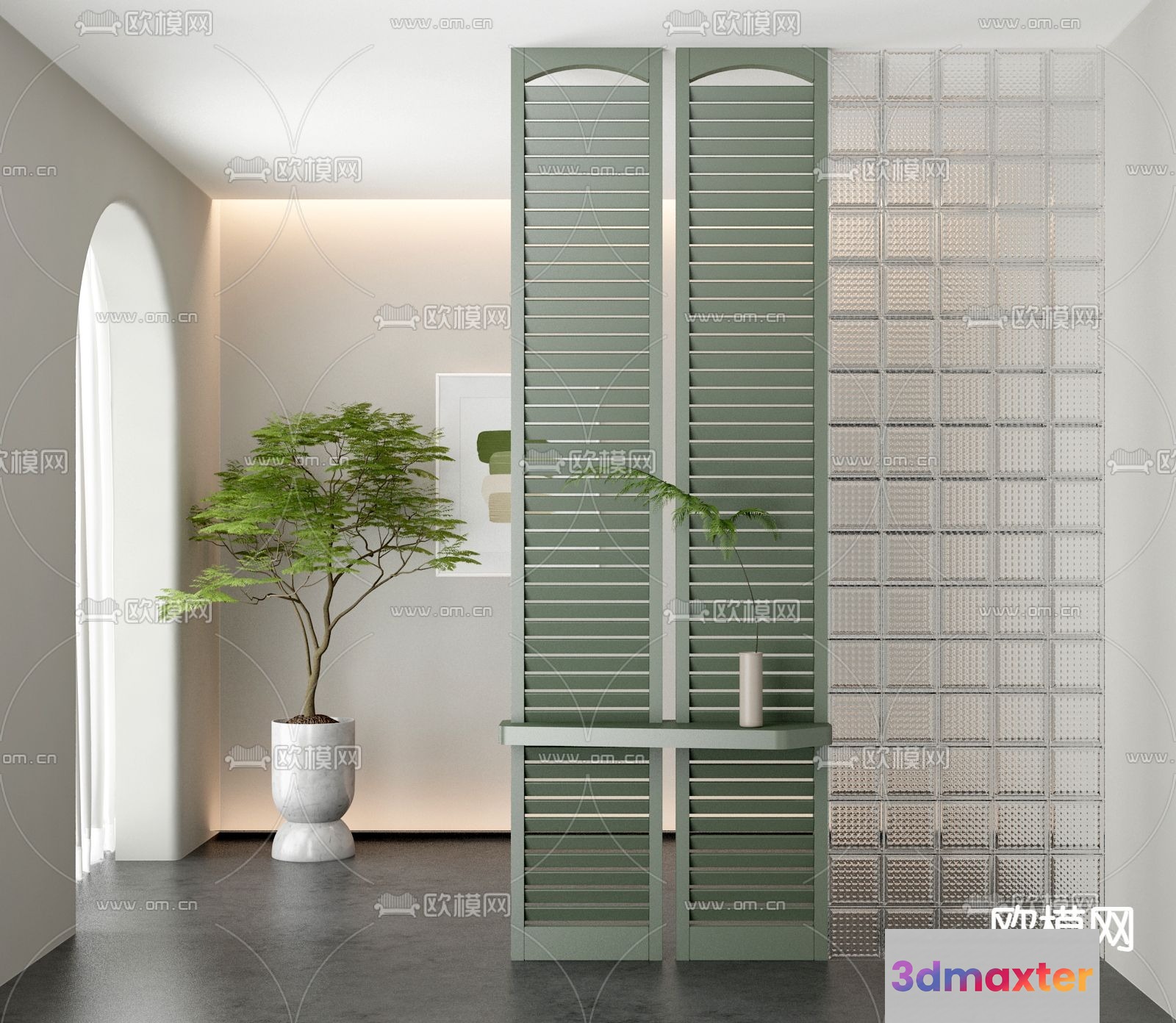 Modern Home Decor 3D Model - 1242 - VRAY Render