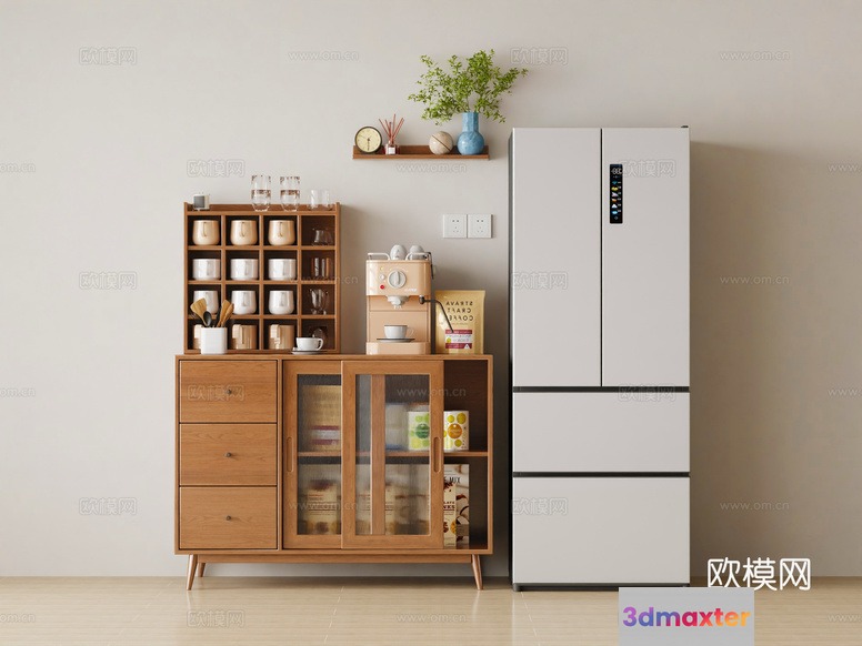 Modern Kitchen Furniture 3D Model - 11753 - VRAY Render