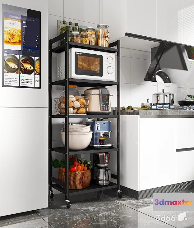 A Kitchen Cart 3D Model - 18757 - VRAY Render