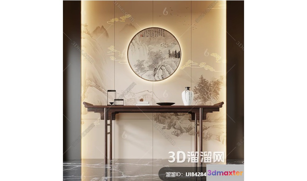 Modern Asian Interior 3D Model - 2542 - VRAY Render