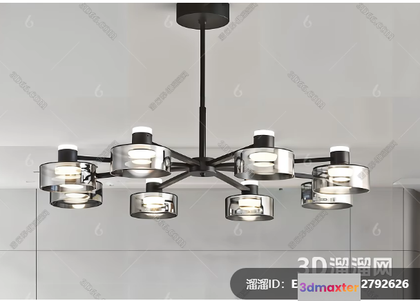 Gold Light Fixture 3D Model - 9945 - CORONA Render