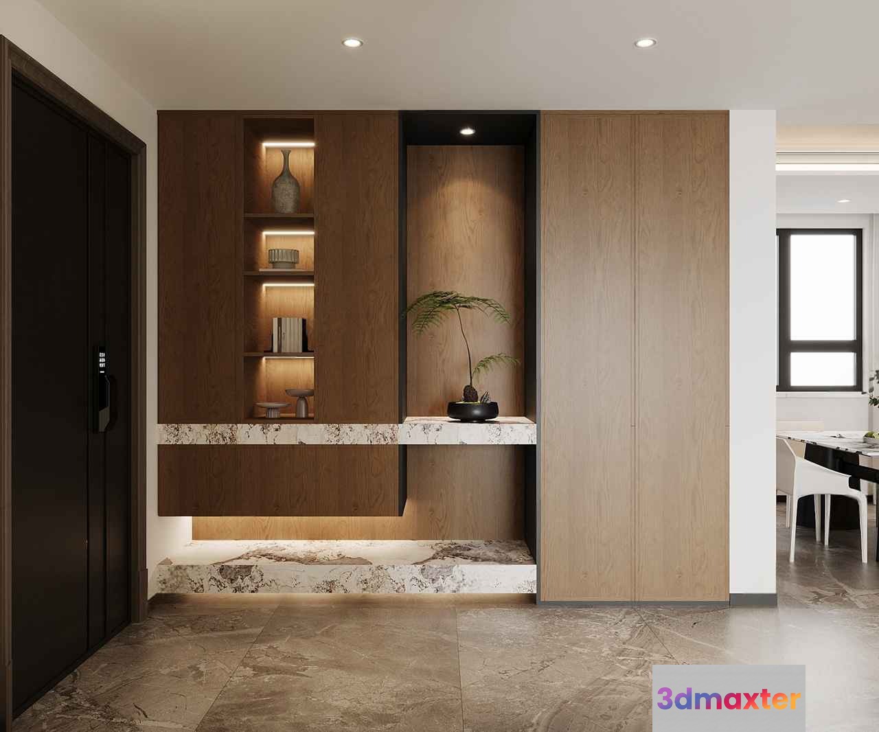 Modern Home Decor 3D Model - 21920 - VRAY Render