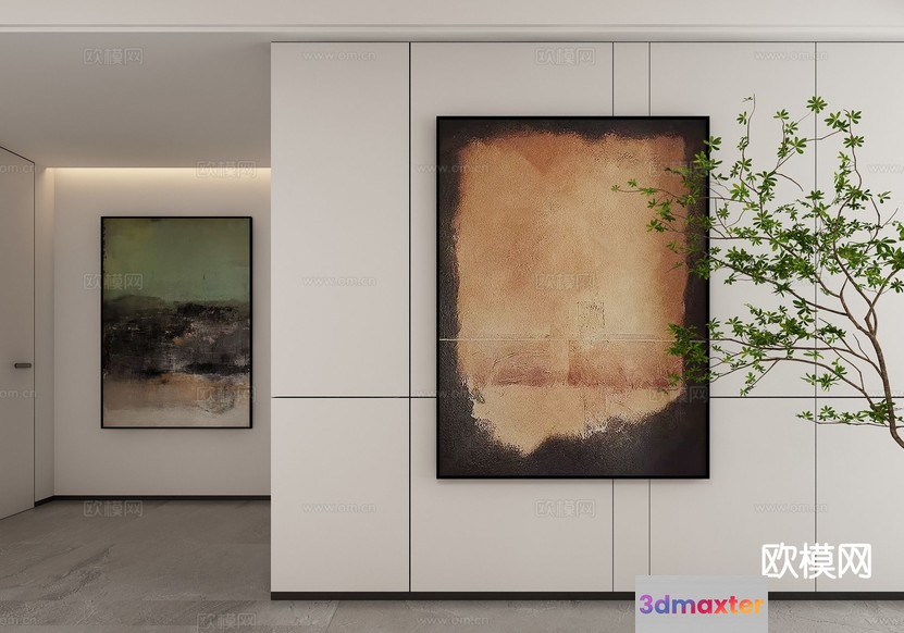 Modern Art Gallery 3D Model - 990 - VRAY Render