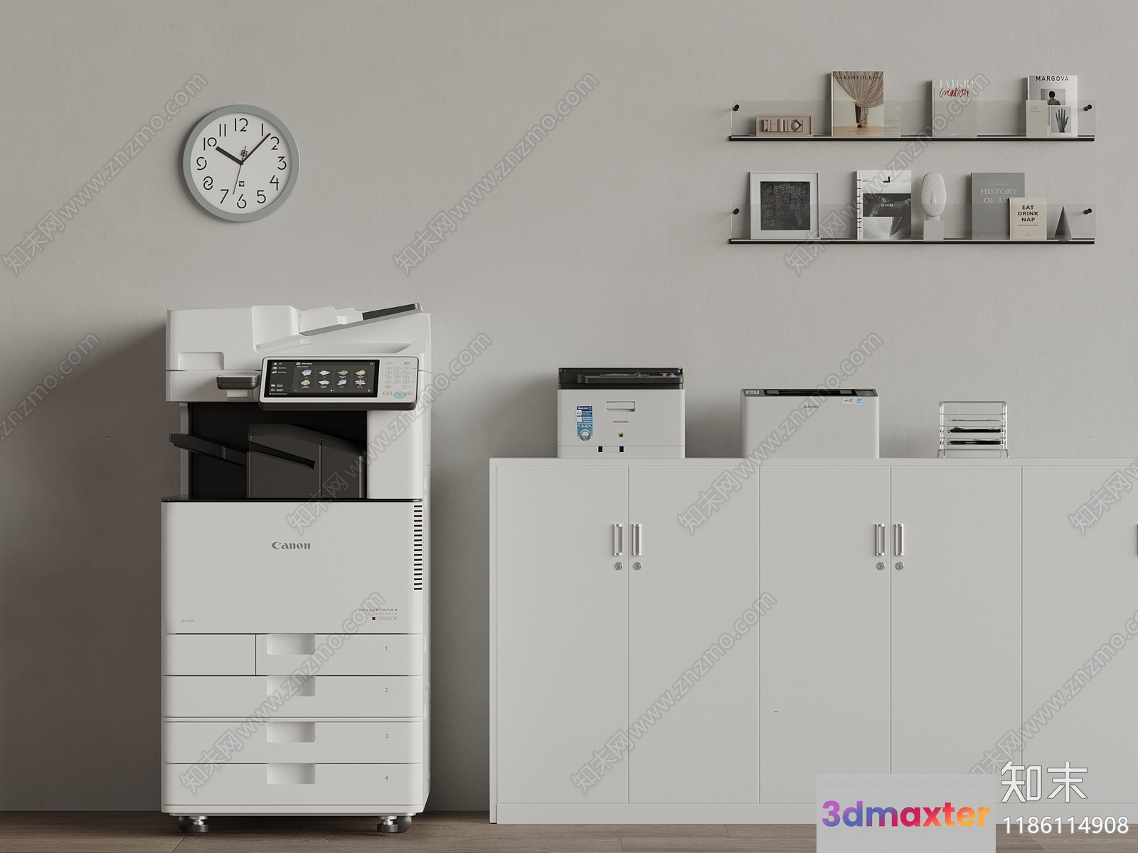 A Canon Copier 3D Model - 1798 - VRAY Render