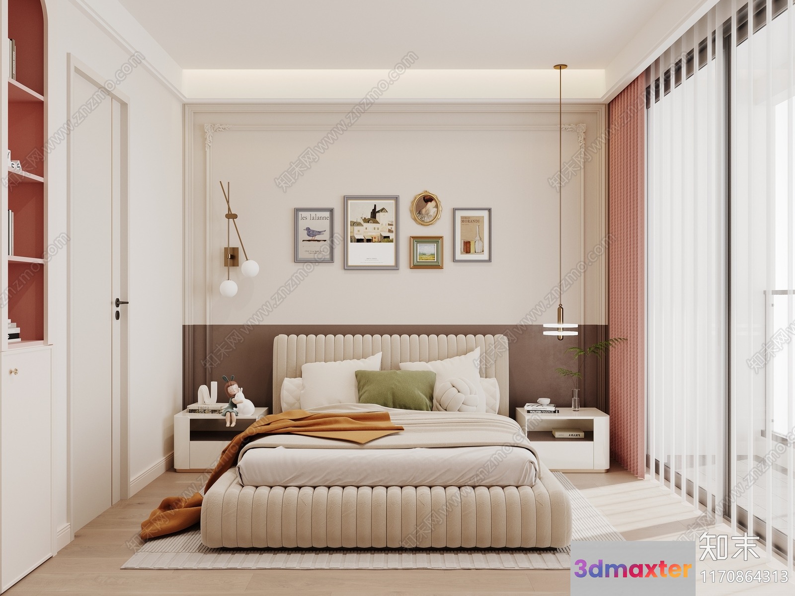 Cozy Bedroom 3D Model - 21648 - CORONA Render