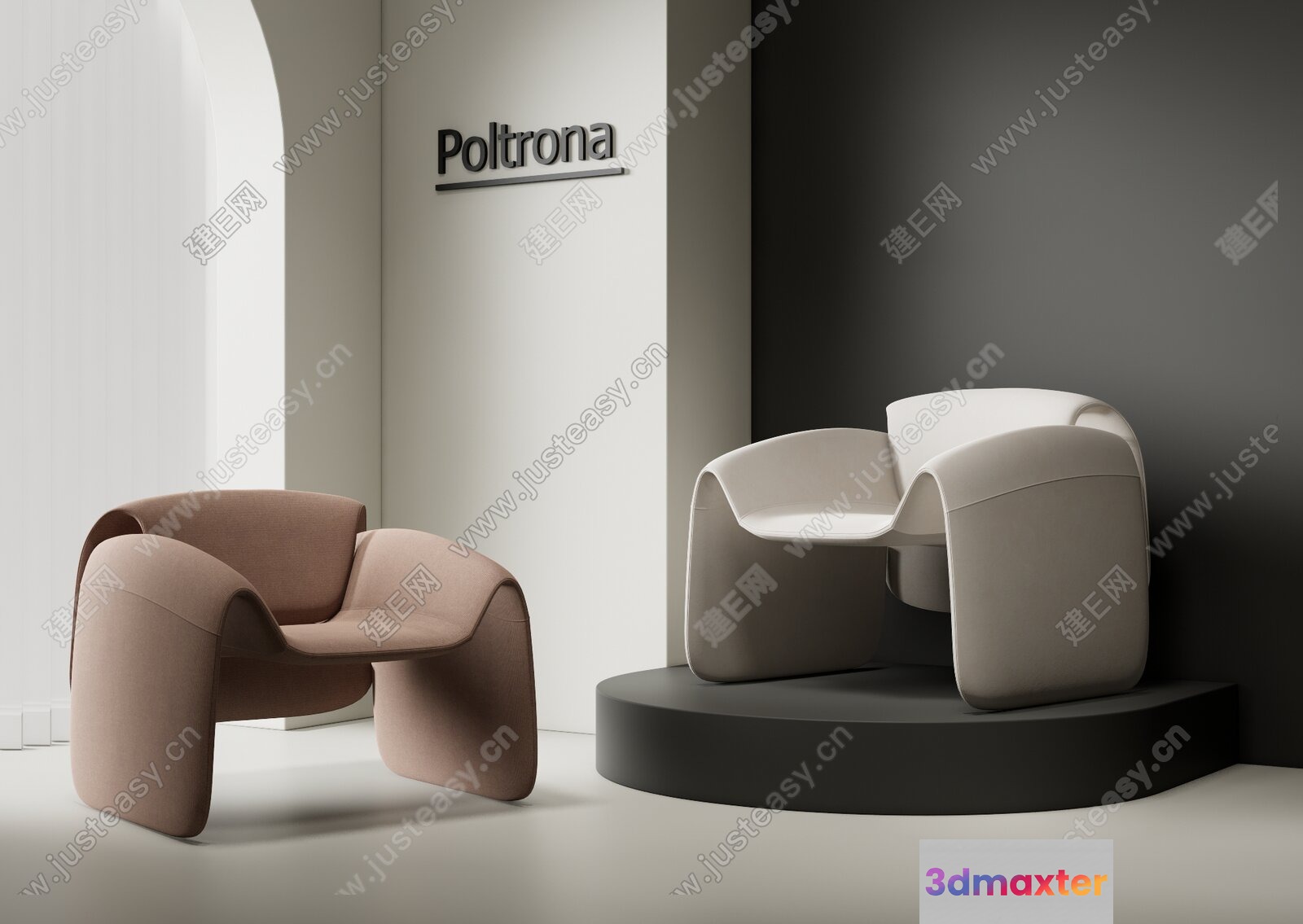 Modern Design Chairs 3D Model - 1901 - VRAY Render