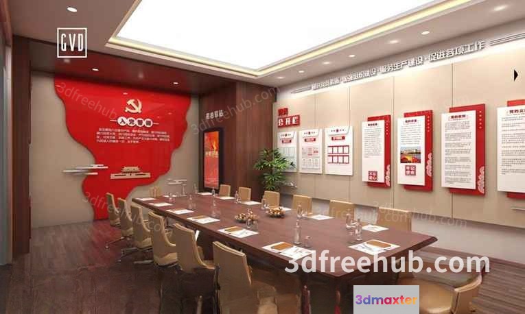 Conference Room 3D Model - 18925 - VRAY Render