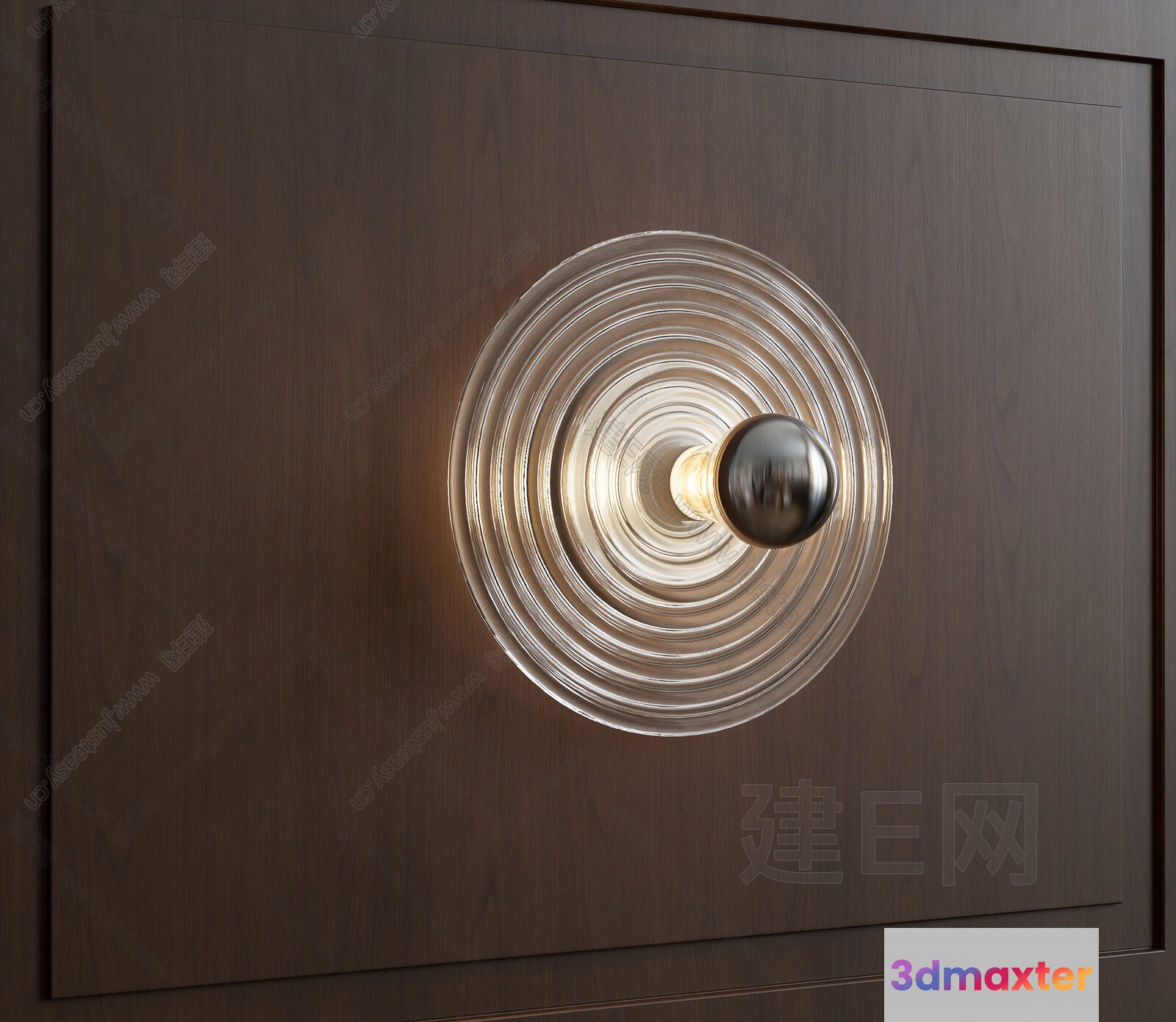 A Light Fixture On A Wall 3D Model - 15972 - VRAY Render