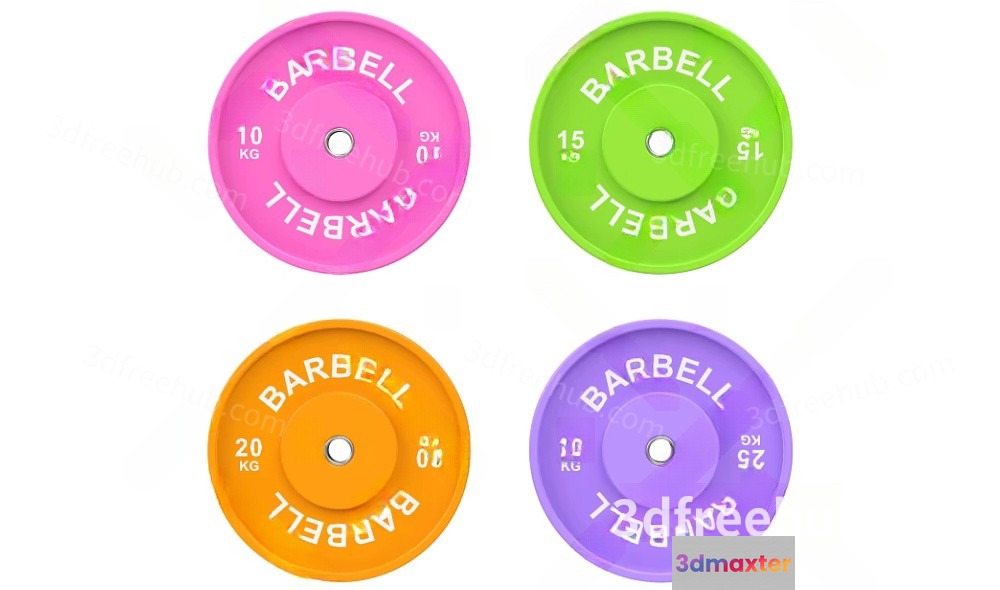Weightlifting Equipment 3D Model - 20286 - VRAY Render