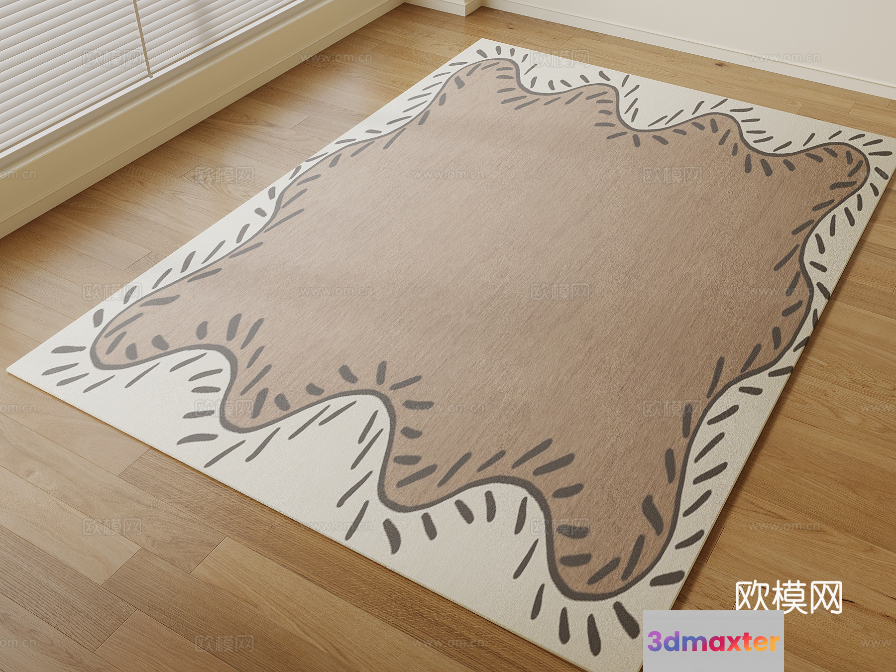 Cozy Wooden Floor 3D Model - 8579 - VRAY Render