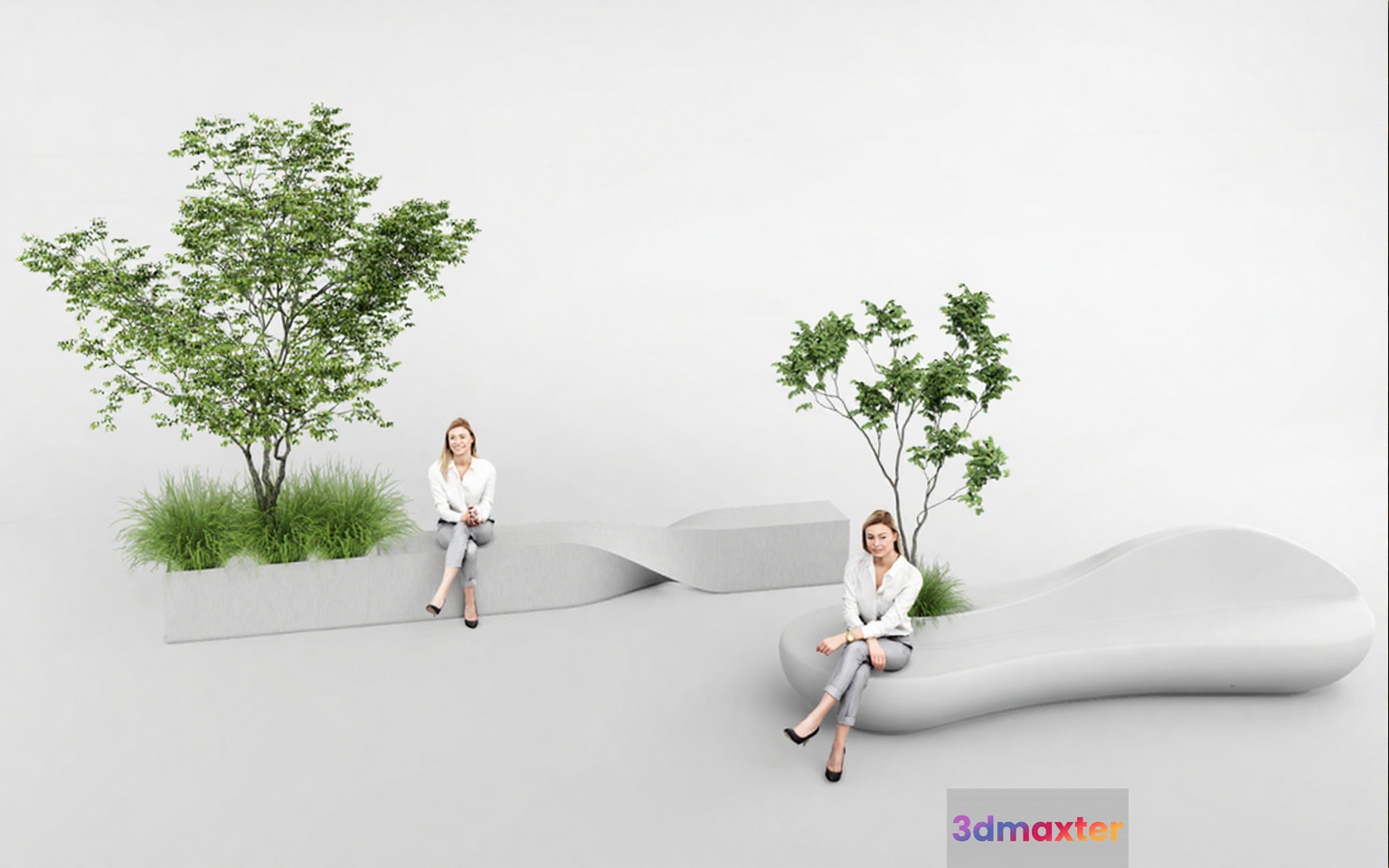 Modern Outdoor Furniture 3D Model - 4881 - VRAY Render