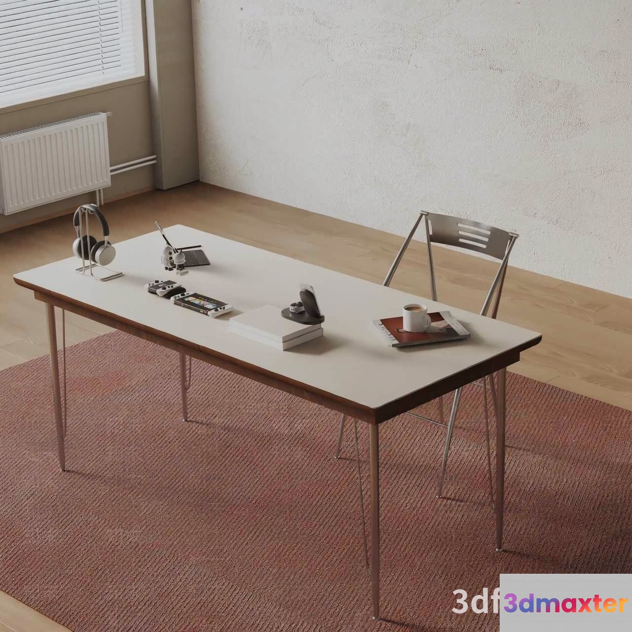 A Desk In A Room 3D Model - 23524 - VRAY Render