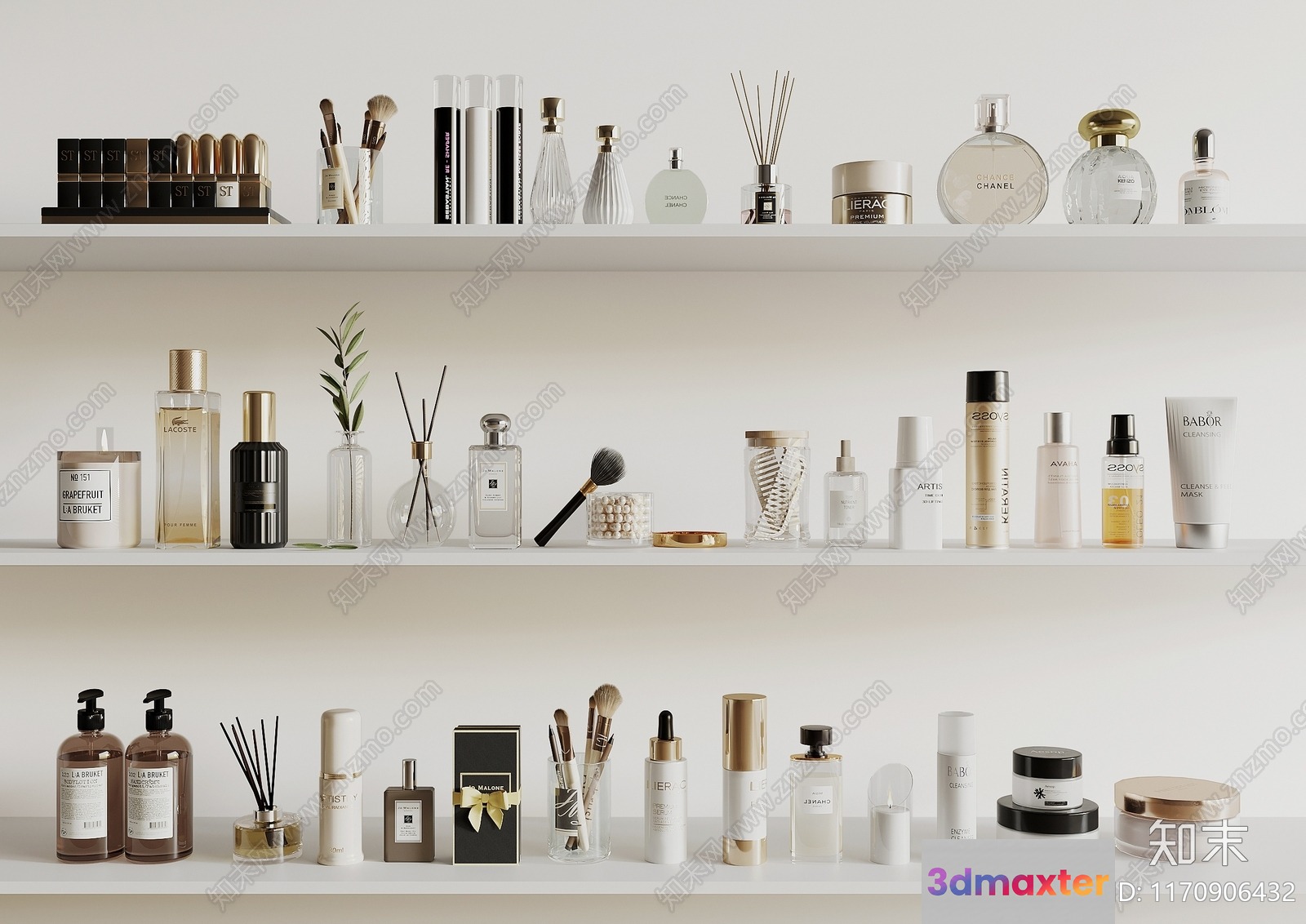 A Collection Of Cosmetics 3D Model - 7460 - VRAY Render