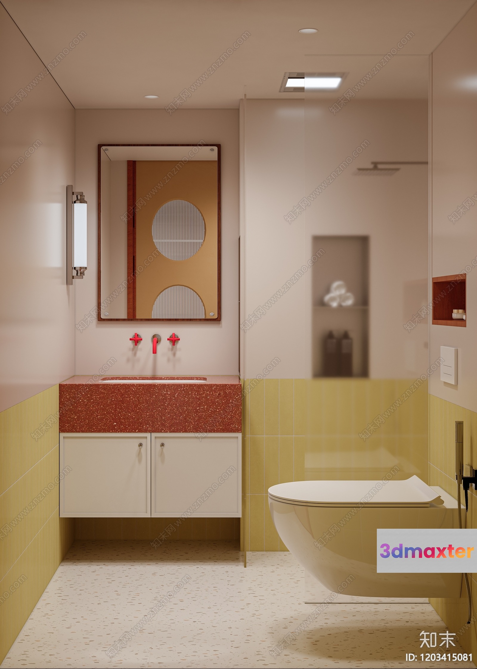 Modern Bathroom 3D Model - 4184 - CORONA Render