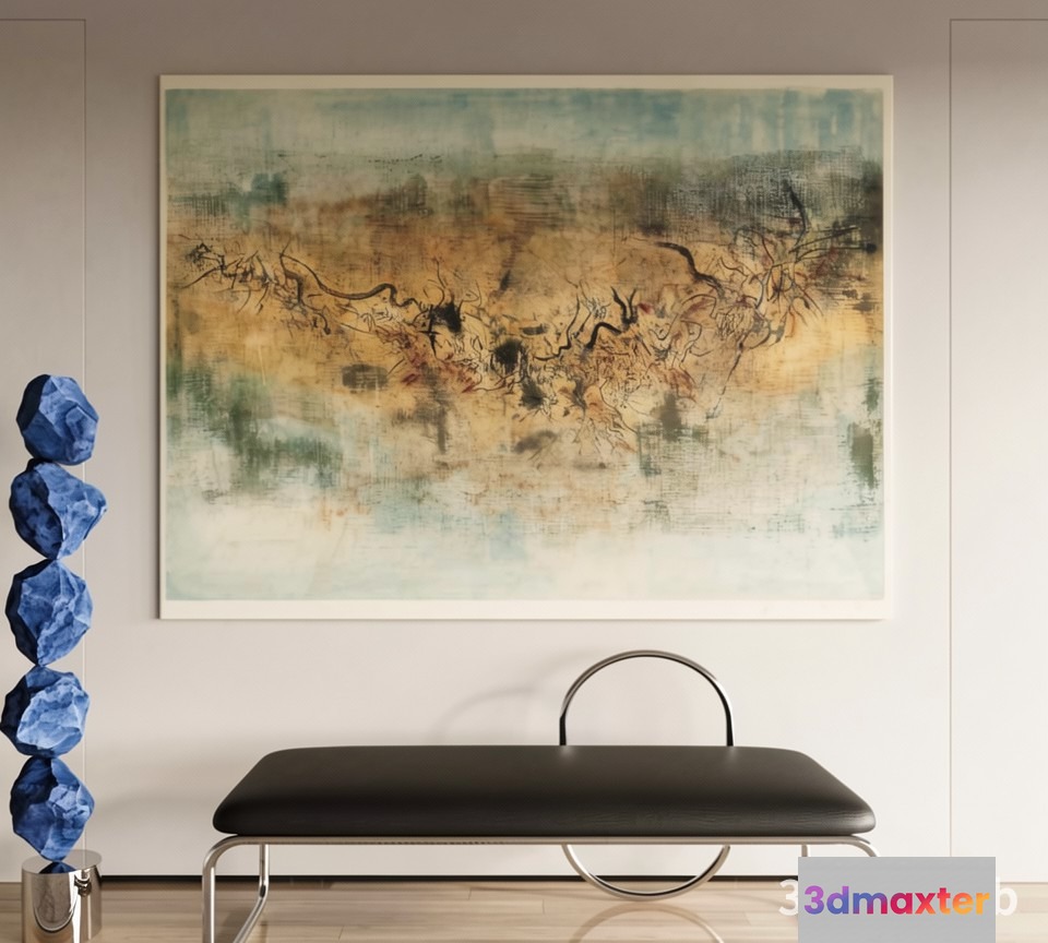 Abstract Art Piece 3D Model - 21443 - VRAY Render
