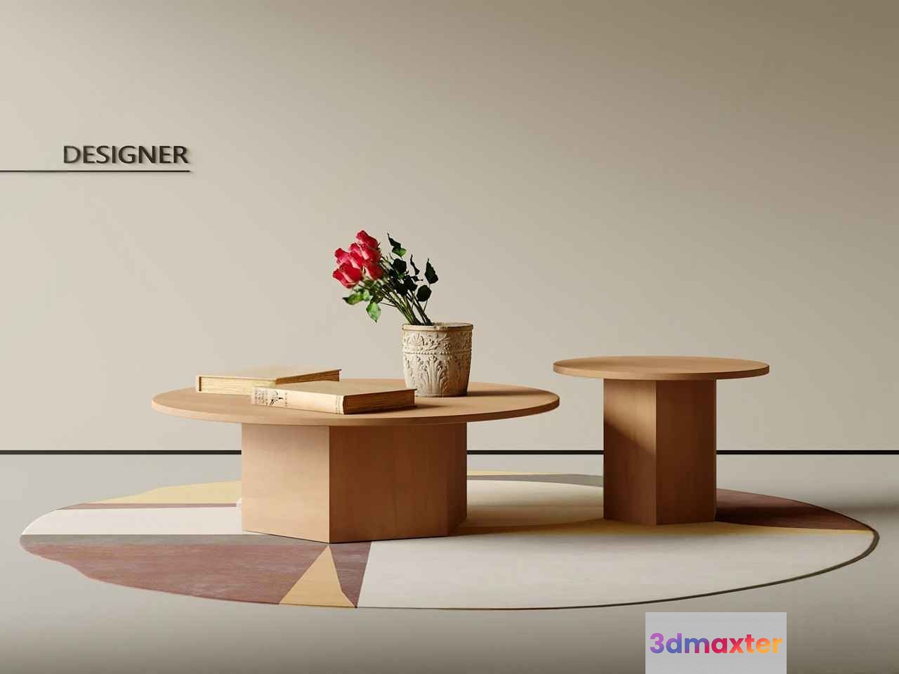 Modern Coffee Table 3D Model - 6541 - VRAY Render