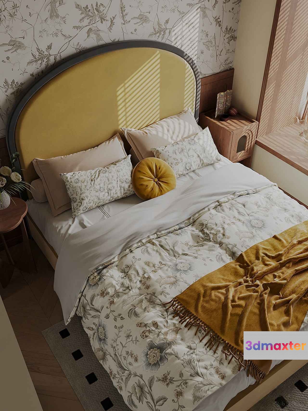 Cozy Bedroom 3D Model - 11658 - CORONA Render