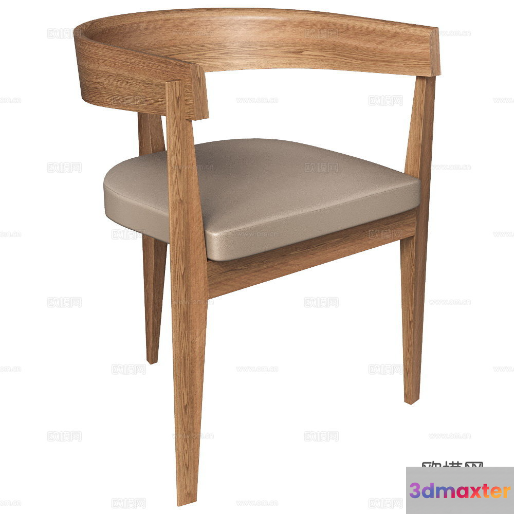 Wooden Chair 3D Model - 413 - VRAY Render