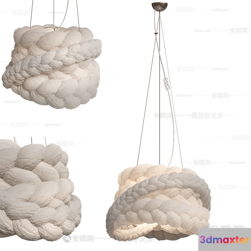 Cozy Cloud Light Fixture 3D Model - 21113 - VRAY Render