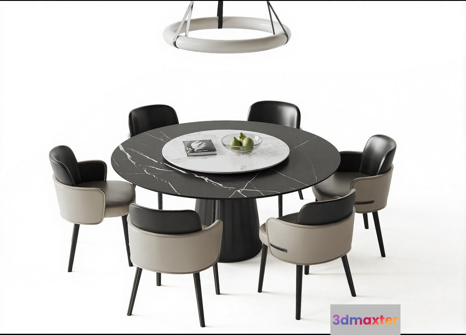Modern Dining Table 3D Model - 8464 - CORONA Render