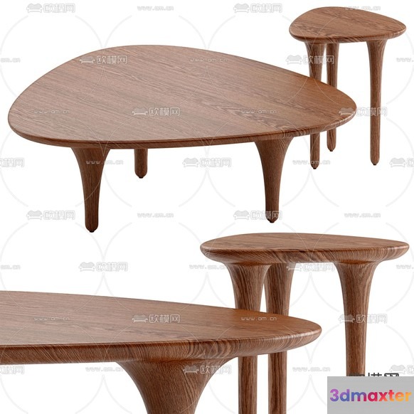 Wooden Coffee Tables 3D Model - 16931 - VRAY Render