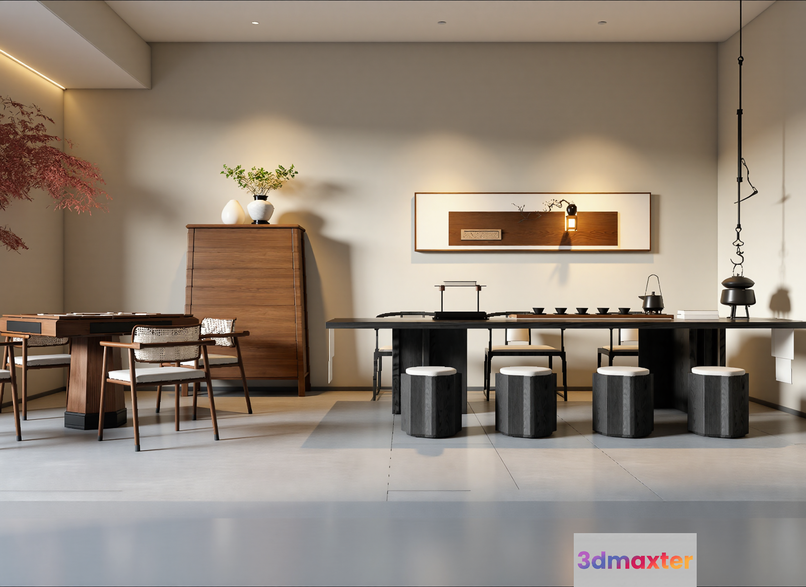 Modern Dining Room 3D Model - 22087 - VRAY Render